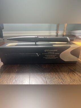 ghd black tapered curling wand